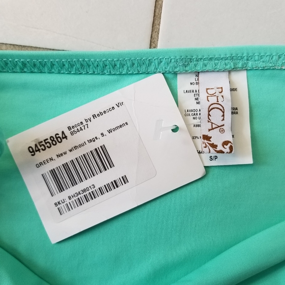 NWT Becca Swim Color Code Bikini Bottom in Pale Mint - Picture 3 of 5